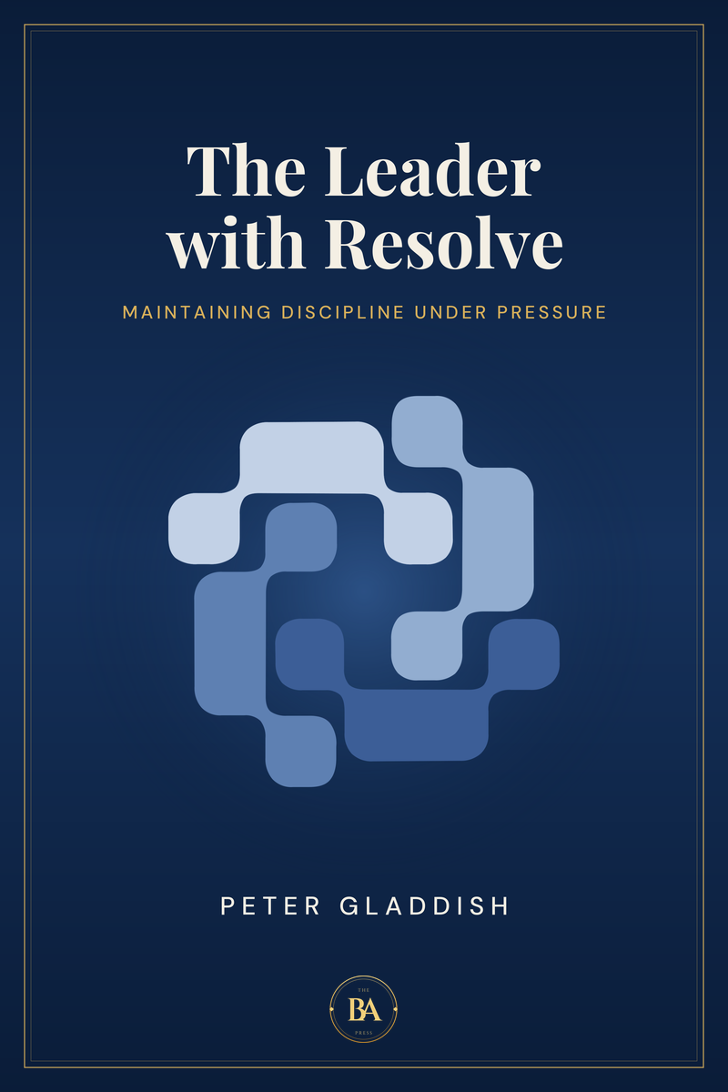 The Leader with Resolve — book cover